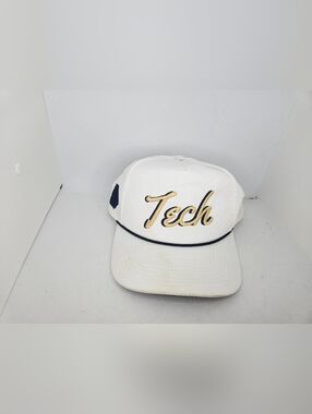 The Whiskey Pines Georgia Tech Yellow Jackets Rope Golf Snapback Hat Retro Used.